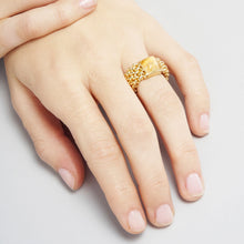Carica l'immagine nel visualizzatore di Gallery, Anello in argento con Quarzo giallo Chicco Unoaerre